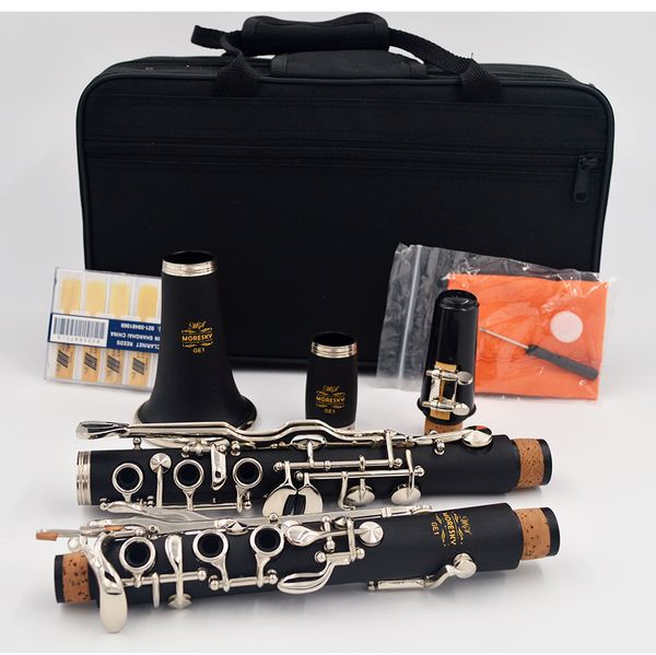 Clarinete alemán Oehler Bb Oehler Bakelite 2014 Teclas Clarinete turco Sib MORESKY GE1