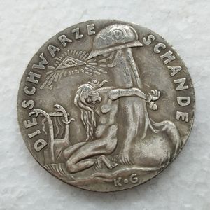 Pièce commémorative allemande 1920, médaille de la honte noire, copie Rare, pièce de monnaie, accessoires de décoration pour la maison, 2658