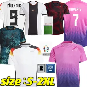 2024 Alemania camisetas de fútbol 24 25 HUMMELS KROOS GNABRY WERNER DRAXLER REUS MULLER GOTZE 22 23 camiseta de fútbol local para hombres, mujeres y niños kit Fans Versión del jugador