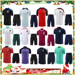 Alemania 24/25 Brasil Track Soccer Jerseys 2024 2025 España Inglaterra Camiseta de Futbol Camisa de fútbol MAILLOT Traje de entrenamiento Survetement Uniformes de mangas cortas uniformes