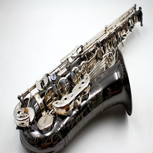 Allemagne JK SX90R Keilwerth Saxophone Alto Noir Nickel Argent Alliage Alto Sax Laiton Instrument de Musique Avec Étui Embouchure Copie 00