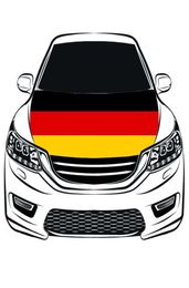 Couverture de hotte de voitures de drapeau national en Allemagne 33x5ft 100 PolyesterEngine Les tissus élastiques peuvent être lavés Bonnet Banner4586048