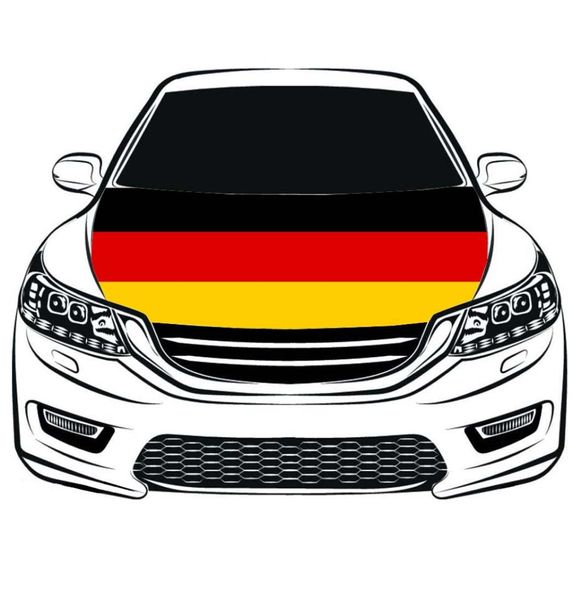Couverture de capot de voiture de drapeau national en Allemagne 33x5ft 100 PolyesterEngine Les tissus élastiques peuvent être lavés Banner de voiture de voiture1263109