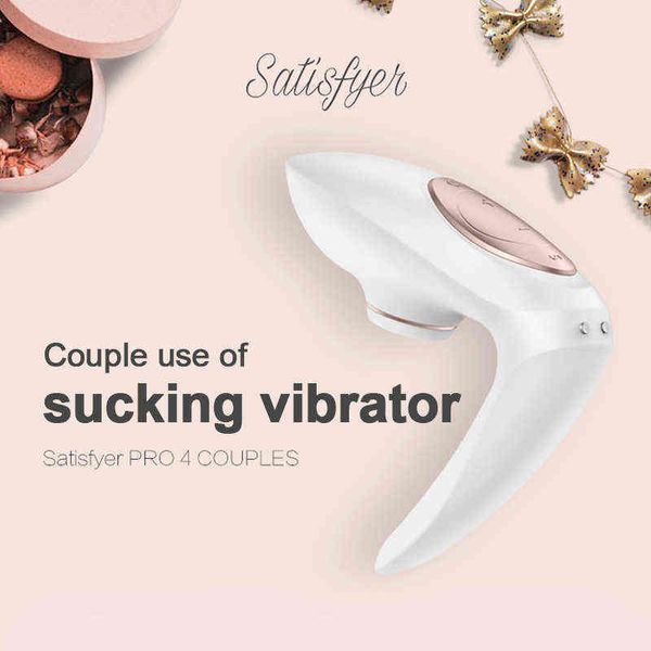 Allemagne Satisfyer Pro 4 Rechargeable Couple du couple Sucking Vibrator Stimulation Sucker G Spot Stimulateur pour la femme Q0508