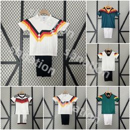 Duitsland Vintage Soccer Jerseys Kids Kits 1990 1992 1994 2014 Retro Littbarski Ballack Klinsmann Matthias Kalkbrenner Matthaus Hassler Bierhoff Klose Shirt