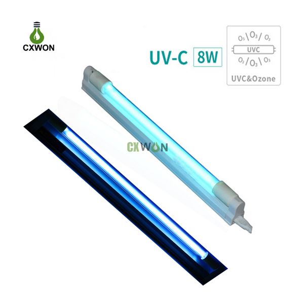 Lampes à LED UV germicides 6W 8W T5 Tube Ozone 254nm UVC stérilisateur lampe costume pour hôtel maison désinfection acariens