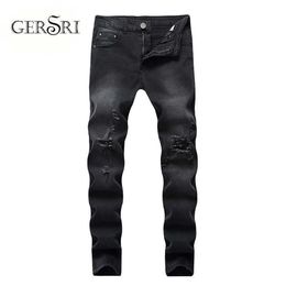 Gersri Jeans Mannen Patchwork Destry Merk Comfortabele Cropped Broek Man Cowboys Demin Broek Mannelijke Drop X06212872