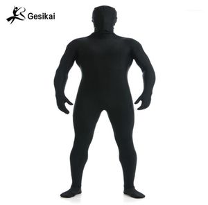 Gesikai Men039s Spandex Zentai Lycra mono completo Men039s Zentai traje personalizado segunda piel medias traje de Halloween Costume11796652