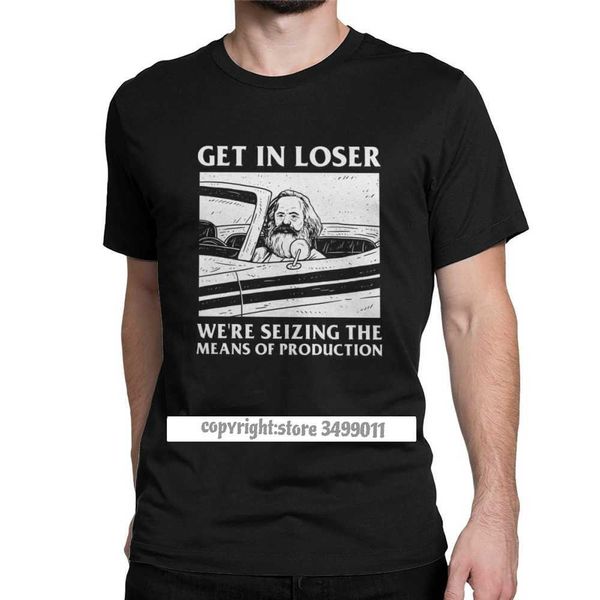 Obtenez en perdant, nous saisissons les moyens de production ops chemises Karl Marx communisme socialisme hommes chemises vêtements graphiques 210629