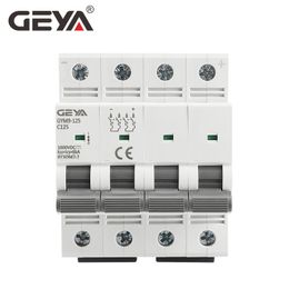 GEYA 4P 80A 100A 125A DC BRISHER DIN RAIL MCB 6KA 1000VDC Circuit Breaker Gym9-125 pour l'énergie solaire