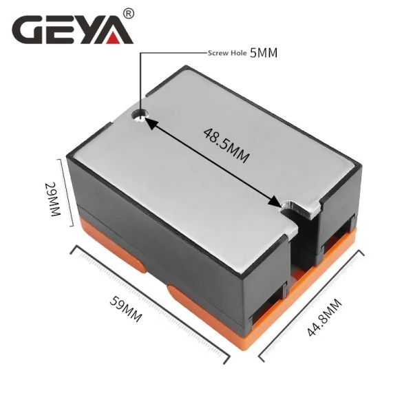Geya GSR1-1 Module Solid State Relais DC-AC DC-DC AC-AC SPE monophasé SSR 10A 25A 40A 60A 80A 100A 120A sans couverture