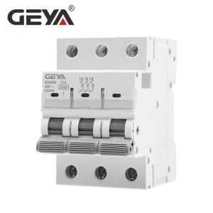 Geya Gym9h 3P MCB 6A-63A 10ka Mini Disyuntor DIN Rail Circuit Circuiter 6a 10a 16a 20a 25a 32a 40a 50a 63a AC Tipo MCB 400V