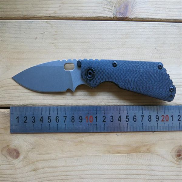 GF plegable Strider Blade Camping SNG Survival D2 TC4 aleación personalizada carbono combate mango táctico ST fibra estilo herramientas EDC titanio 234l