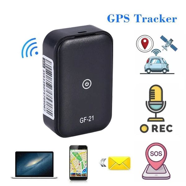 Mini rastreador GPS de coche GF21, localizador GPS para vehículos, grabación antipérdida para niños, dispositivo de seguimiento inteligente, piezas de automóvil