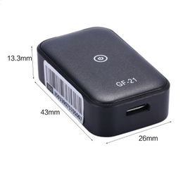 GF21 Mini GPS Realtime autotracker Anti-verloren apparaat Spraakbesturing Opnamelocator High-definition microfoon WIFI LBS GPS Pos282A