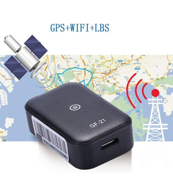 GF21 Mini GPS traqueur de voiture en temps réel dispositif antiperte contrôle vocal localisateur d'enregistrement Microphone haute définition WIFILBSGPS Pos1019990