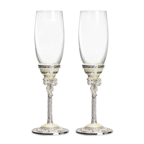 Verres à vin de mariage GFHGSD pour flûtes à champagne en cristal d'amour