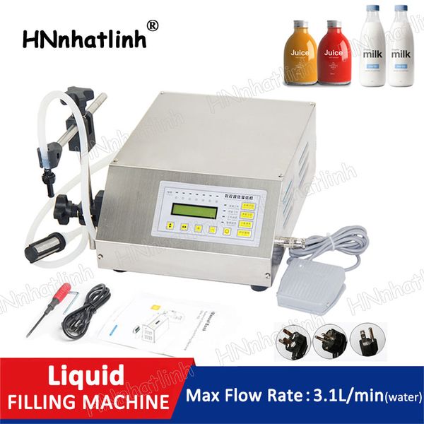 Machine de remplissage de liquide électrique GFK-160, petite bouteille d'eau, pompe numérique, parfum, boisson, lait, huile d'olive, 5-3500ml