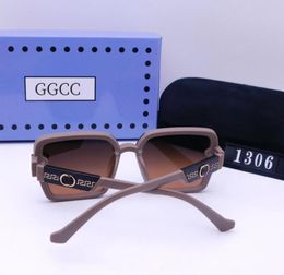 GGCCC Gafas de sol de la marca Mujeres Diseño de gafas de sol en el marco grande