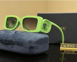 GGCCC Gafas de sol de marca Mujeres Diseño de gafas de sol de marco grande al aire libre