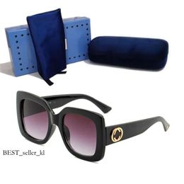 GGCCI Bag Sunglass Designer Square Women Fashion Vintage Viaje PU Gafas de sol Hombres Policía de policía 495 GGCCI Bag Glassess