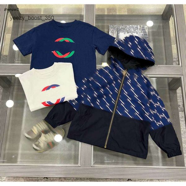 Gglies – survêtements de luxe pour enfants, taille 100 à 160, T-shirt imprimé coloré, veste à capuche et pantalon de sport Double face, Jan20