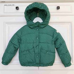 Gglies Luxury Winter baby down Jacket botón niños abrigo de diseñador Tamaño 100-160 abrigo infantil a prueba de frío de alta calidad Nov05