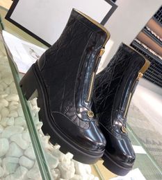 GGSHOES Boots Guxci topkwaliteit Gussie dames enkelmode nieuwe laarzen dames hoogwaardige schoenen warme zwarte hak hoog 6 cm maat 34-42