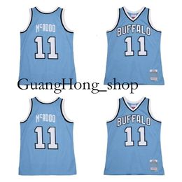 GH 1975-76 Bob McAdoo Buffalo Braves Basketball Jersey Mitch et Ness Jerseys Blue Size S-xxxl