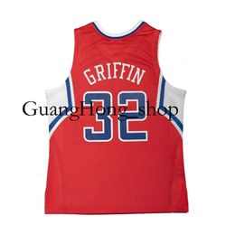 GH Blake Griffin Clipper Basketball Jersey Los 2010-2011 Angeles Mitch and Ness Throwback Jerseys Rojo Tamaño S-XXXL Raro