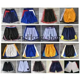 GH Top qualité 2019 équipe De Basket hommes De Basket Sport Shorts collège pantalon blanc bleu rouge violet jaune noir