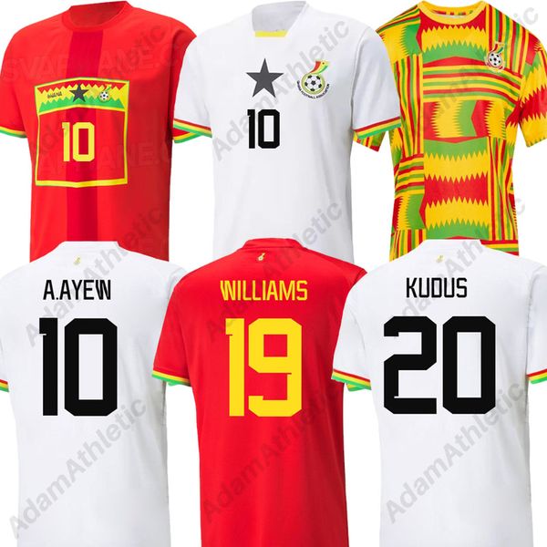 Camiseta de fútbol de Ghana 2024 Copa de África WILLIAMS KUDUS Camiseta de fútbol de Ghana J.AYEW A.AYEW KONIGSDORFER camisetas 23/24