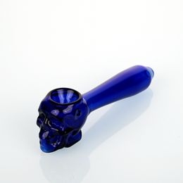 Pipa de mano de tabaco con cabeza fantasma/pipa de mano para fumar de vidrio de borosilicato alto/pipa de fumar de vidrio modelo de calavera