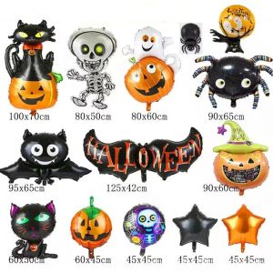 Ghost Nieuwe Halloween Pumpkin Supply Helium Aluminium Ballonnen Multicolor Lovely Spider Foly Animal Party Decorations 831