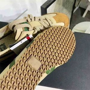 Ghost Tomb Tiger Training Mexico 66 Chaussures décontractées pour femmes Marron Jaune Pickle Vert