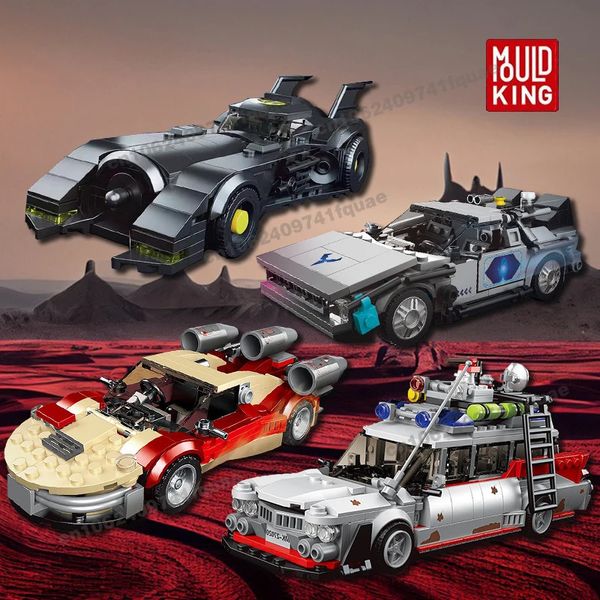 Ghostbusters Bus Toys Educational Toys for Boys Delorean-12 Car Bricks Bricks Aland Aland High-Tech Power Mini bâtiment 240428