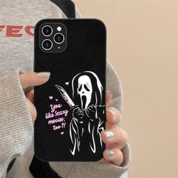 Ghostface Scream Phone Case voor iPhone 7 8 Plus X XR XS 11 12 13 iPhone15 15Promax Mini Mobile IPhones 14 Pro Max Case