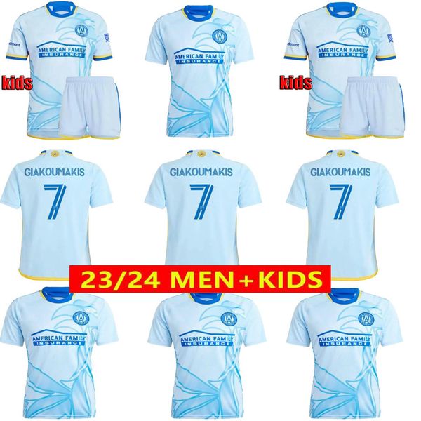 GIAKOUMAKIS MLS ATLANTA Jerseys de fútbol 24/25 Versión de fanáticos Sosa United Home Away Tercer Tercer Araujo Almada Damm Fútbol Camisa de fútbol Men Kits Kit666