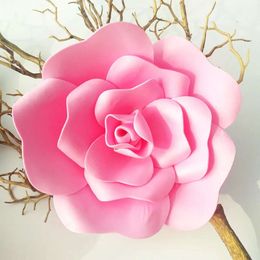 Fond géant plat PE Simulation mousse Rose mur fond de mariage bricolage fête vacances fausse fleur décoration maison fausses têtes de flore