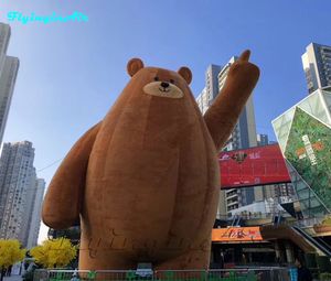 L'inflation géante d'ours brun a montré l'ours gonflable mignon extérieur de 6m pour la publicité