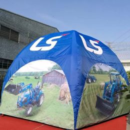 Gigantische opblaasbare evenemententent met afdrukken Opblaasbare Koepel Tent Spider Party Tents Trade Show Kiosk voor advertenties