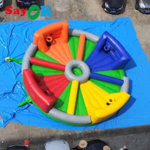 Juego inflable gigante para saltar con hambre, juego interactivo con ventilador de aire, promoción de fiesta de construcción de equipos, 8x8m