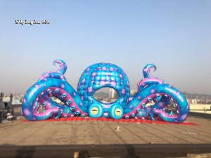 Giant Opblaasbare Octopus Model 10 M Cartoon Animal Mascotte Lucht Geblazen Octopus Booth Tent met tentakels voor openlucht concert Stadium Decoratie