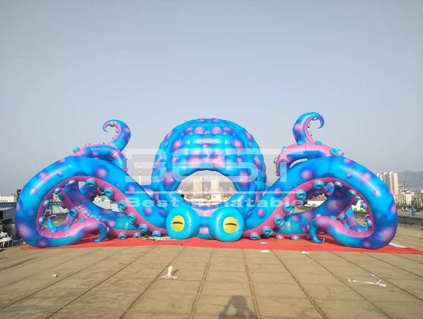 Tente de stand DJ tentacus gonflable géant pour décoration de la scène Cabinc