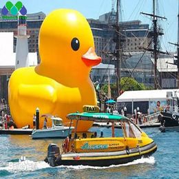Gigantische opblaasbaar gele eenden Top Kwaliteit 3m 10ft water gebruikt Big Floating Fixed Rubber Cartoon Toy voor promotie001