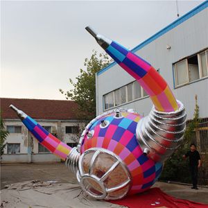 Gratis verzending Giant Inflatables ballon ufo met led strip voor buiten reclame nachtclub of feestdecoratie