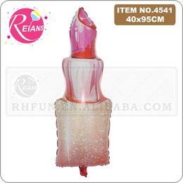 Gigante Lipstick Bridal Shower Globos de lámina Besos Bolas de boda de labio de la boca Decoraciones de fiestas de spa Juguetes Globos