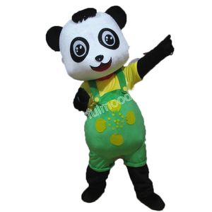 Giant Panda Mascot Costuums Hoogwaardige stripfiguur Outfit Pak Halloween Outdoor Theme Party Volwassenen Unisex Dress