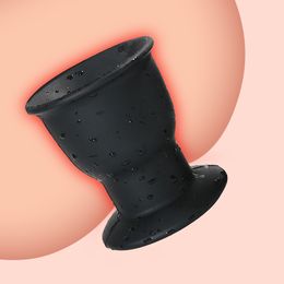 Plug anal creux géant en silicone énorme gode dilatateur vaginal fesses massage de la prostate spéculum lavement SM jouet sexy pour adulte 5 articles de beauté 5848400