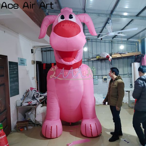 Modelo inflable rosado derecho gigante del barro amasado conveniente para la decoración de la promoción comercial